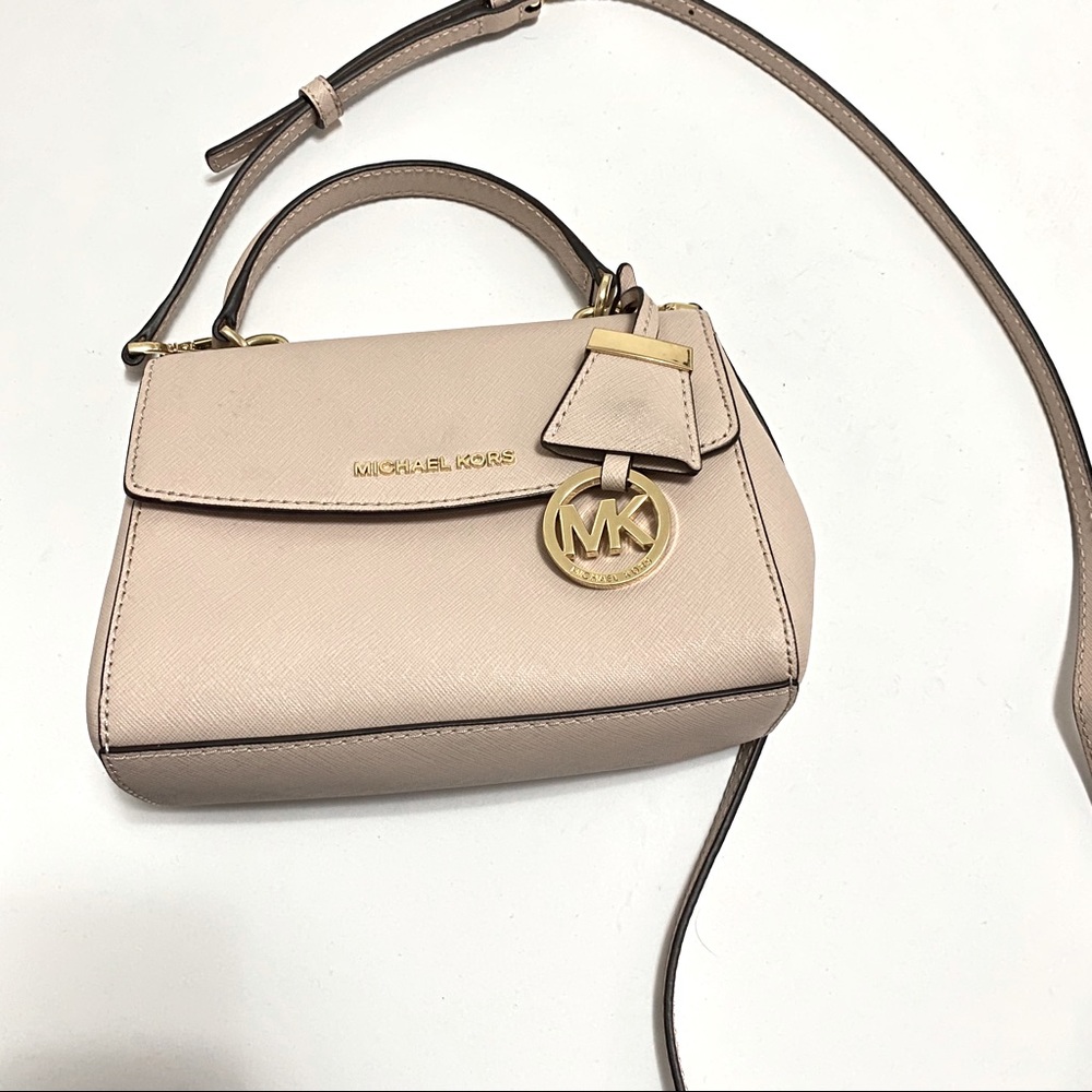 MICHAEL KORS - AVA XS SAFFIANO LEATHER CROSSBODY